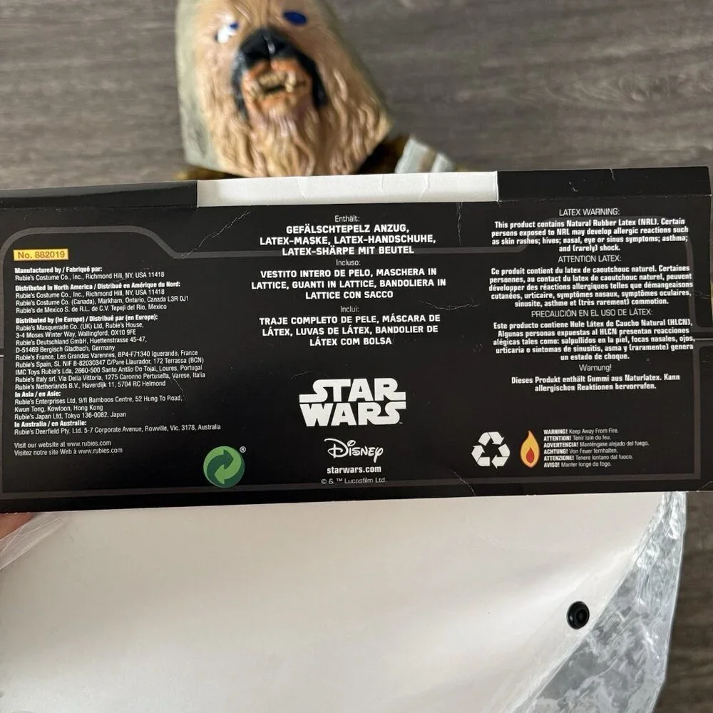 Chewbacca Wookie Star Wars Halloween‎ High Quality Child Costume Size S USA MADE